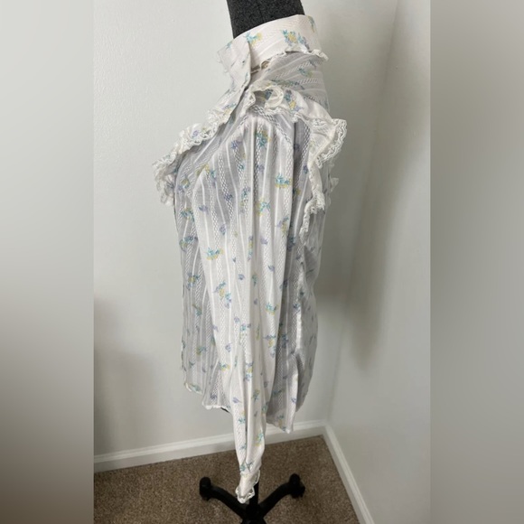 Vintage Stage West by Prior Pearl Lace Button Up Scully Sz 38 Made in USA NWT - Picture 3 of 11